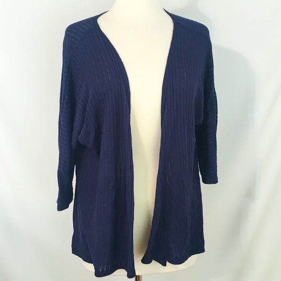 LuLaRoe Sweaters - LuLaRoe S Lindsey Kimono Navy